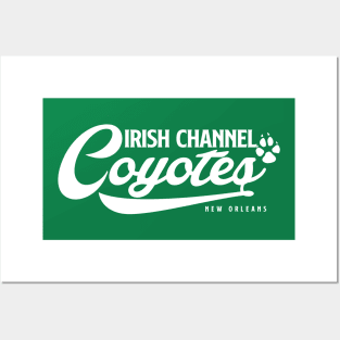 Irish Channel Coyote in White Posters and Art